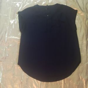 Maurices Navy Blue Career Top Size Medium